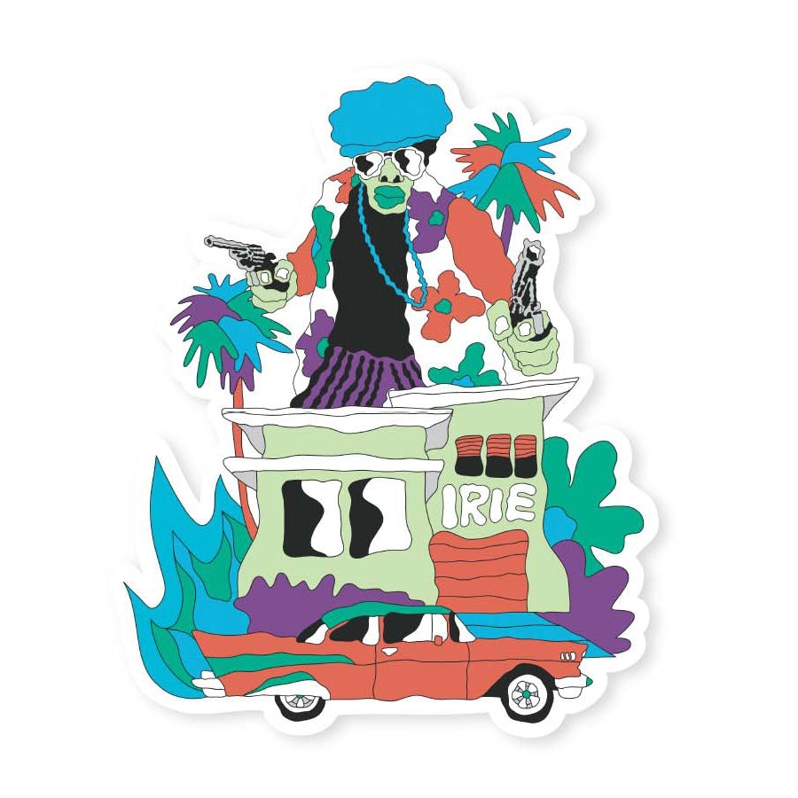 IRIE LIFE ( アイリーライフ ) WATERPROOF STICKER ステッカー 防水 耐水 屋外使用可能