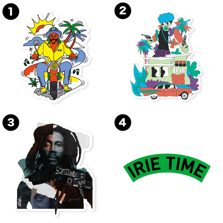 IRIE LIFE ( アイリーライフ ) WATERPROOF STICKER ステッカー 防水 耐水 屋外使用可能
