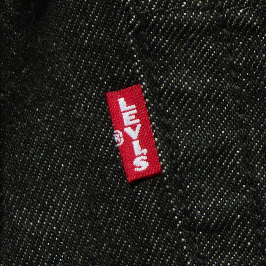 Levi's 501 ジーンズ ブラック セルビッチ ストレート メンズ