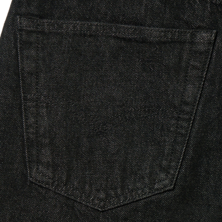 Levi's 501 ジーンズ ブラック セルビッチ ストレート メンズ