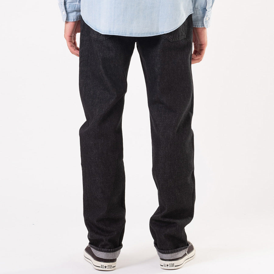 Levi's 501 ジーンズ ブラック セルビッチ ストレート メンズ スタイリング