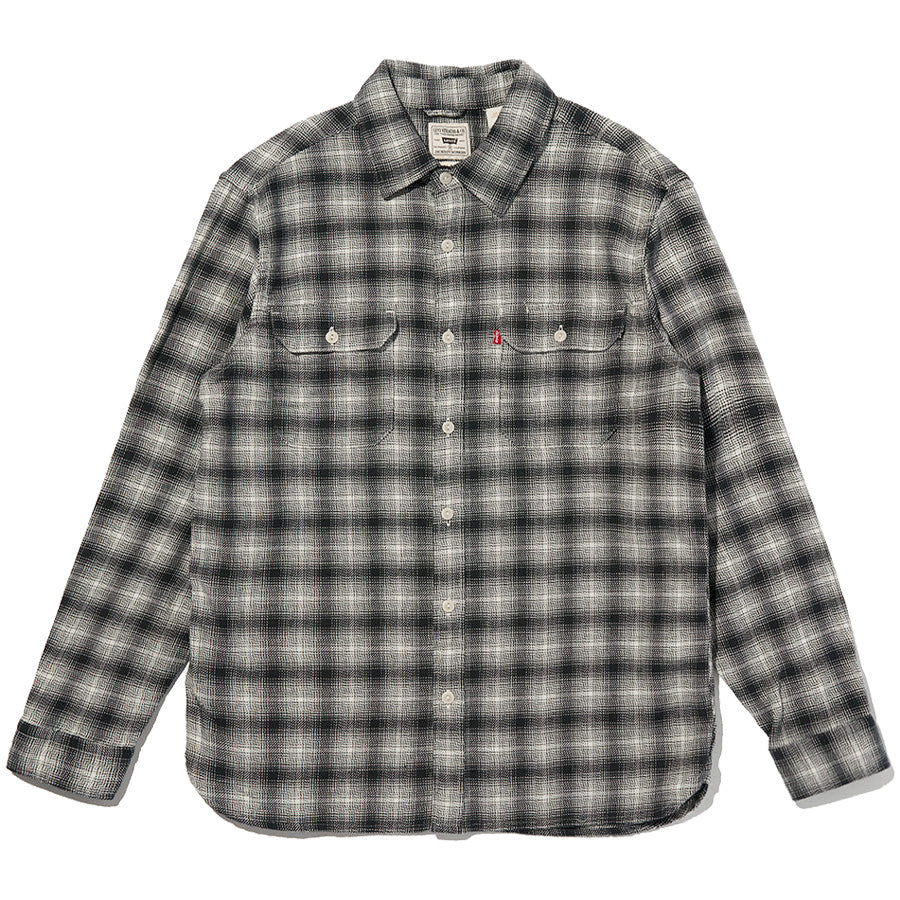 LEVI'S（リーバイス）ジャクソン ワーカー オーバーシャツ チェック ブラック ホワイト 正面