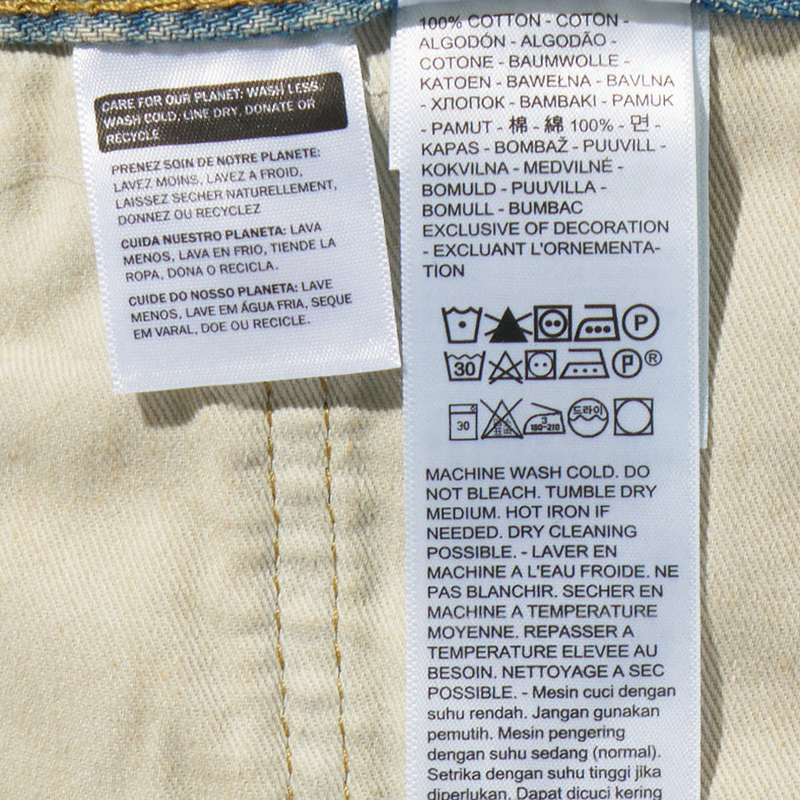 LEVI'S 製品タグ ライトインディゴ