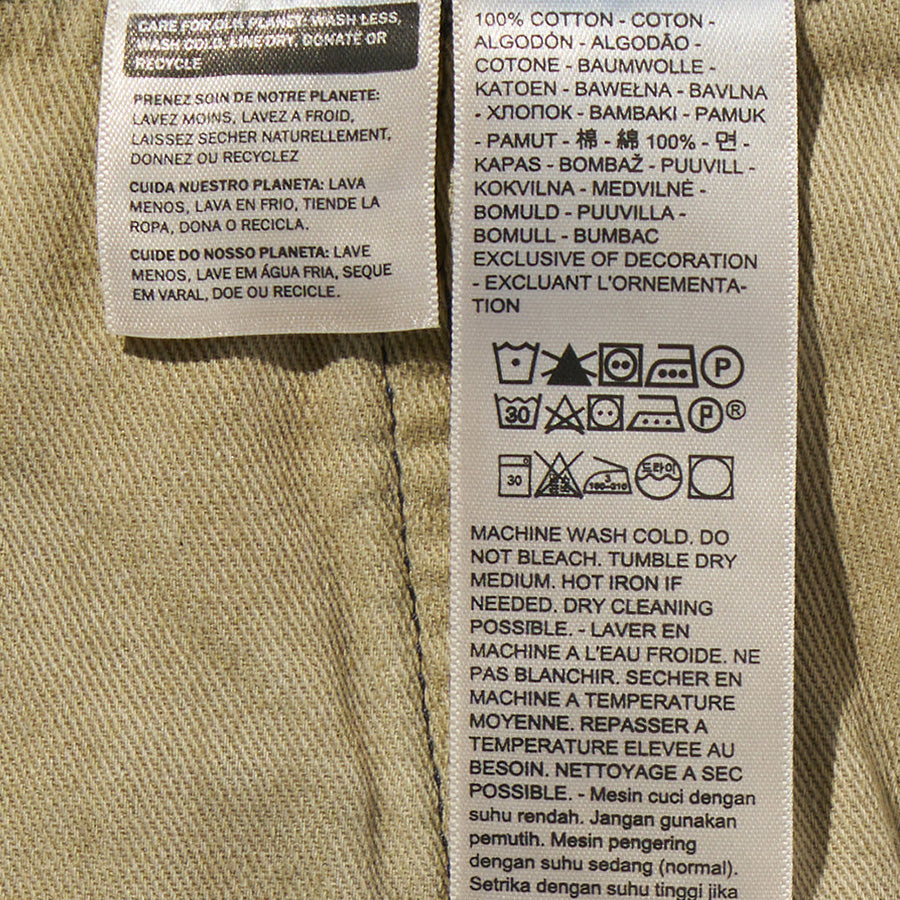 LEVI'S ( リーバイス ) 578™ バギージーンズ ブラウンの製品表示タグ