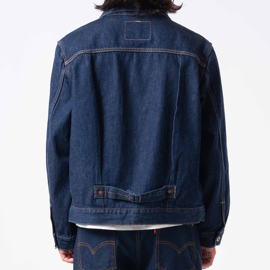 Levi's TYPE I トラッカージャケット ダークインディゴ セルビッジ メンズ スタイリング
