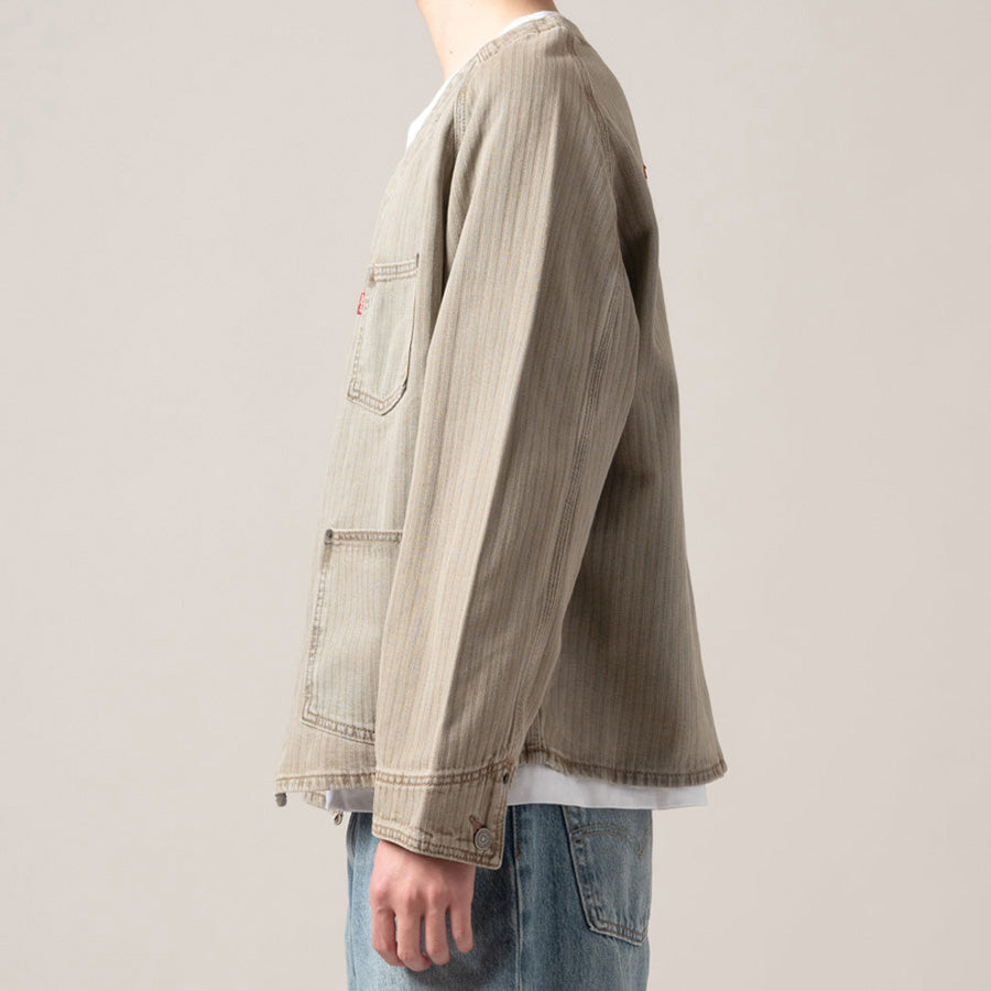 Levi's ユニオン エンジニア カーディガン ベージュ メンズ スタイリング