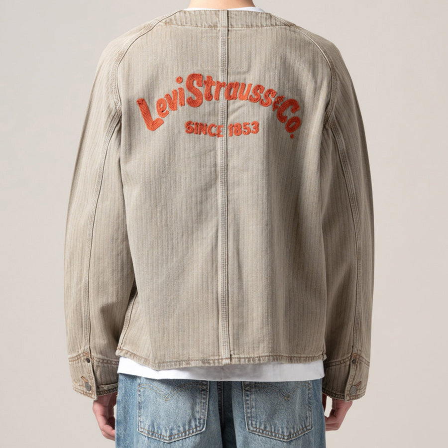 Levi's ユニオン エンジニア カーディガン ベージュ メンズ スタイリング