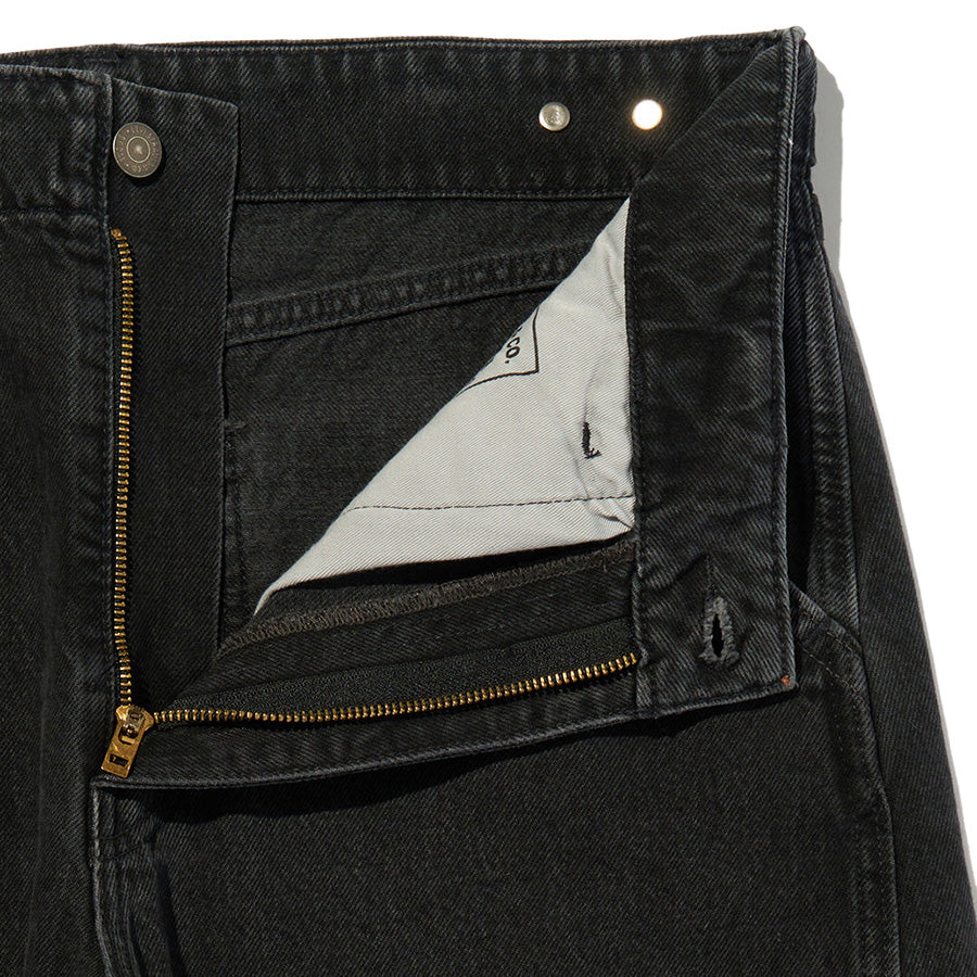 LEVI'S（リーバイス）BAGGY バレルジーンズ ブラック フロントファスナー開放時 0057O0003