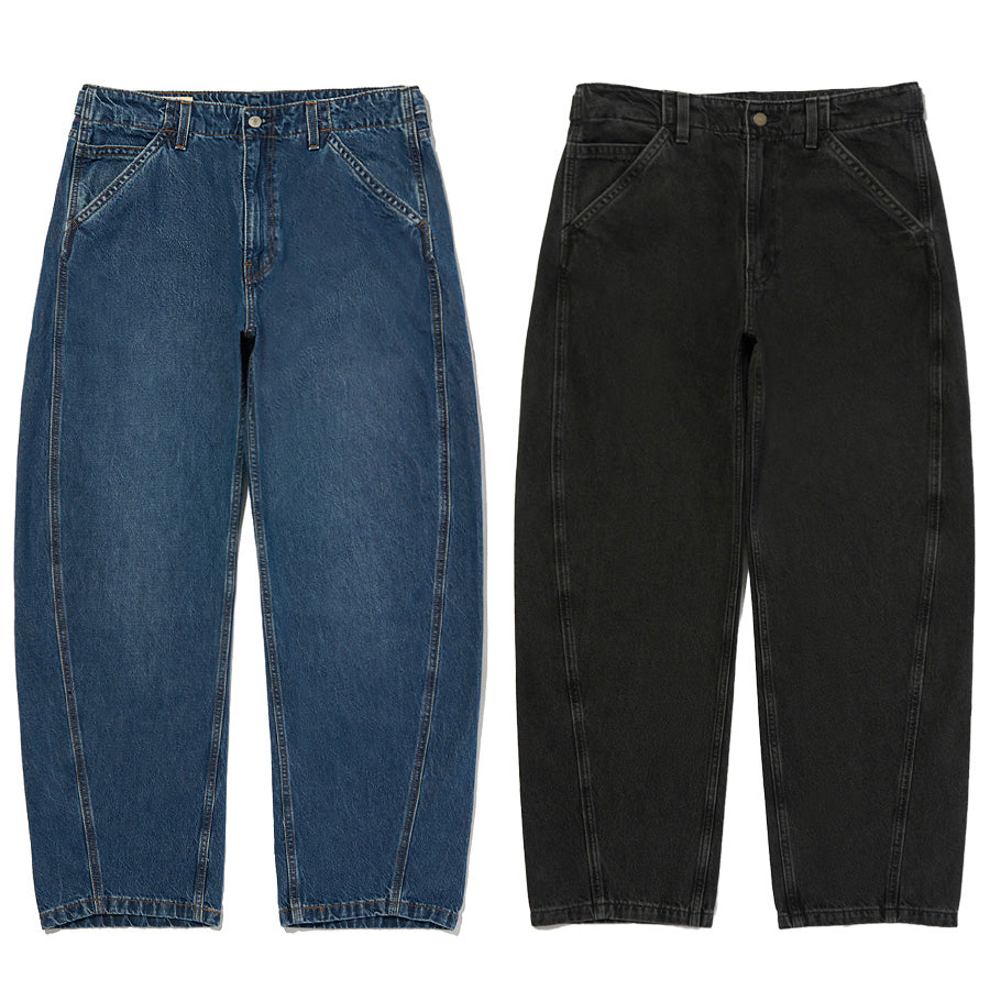 LEVI'S（リーバイス）BAGGY バレルジーンズ ミディアムインディゴ、ブラック 2カラー比較画像