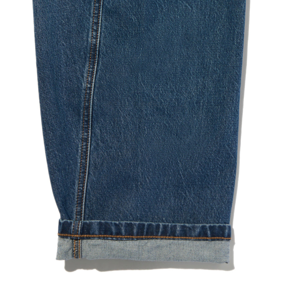 LEVI'S（リーバイス）BAGGY バレルジーンズ ミディアムインディゴ 裾ディテール 0057O0001