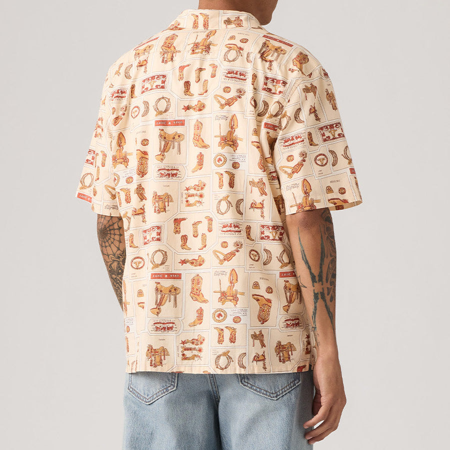 LEVI'S キャンプシャツ 着用 背面