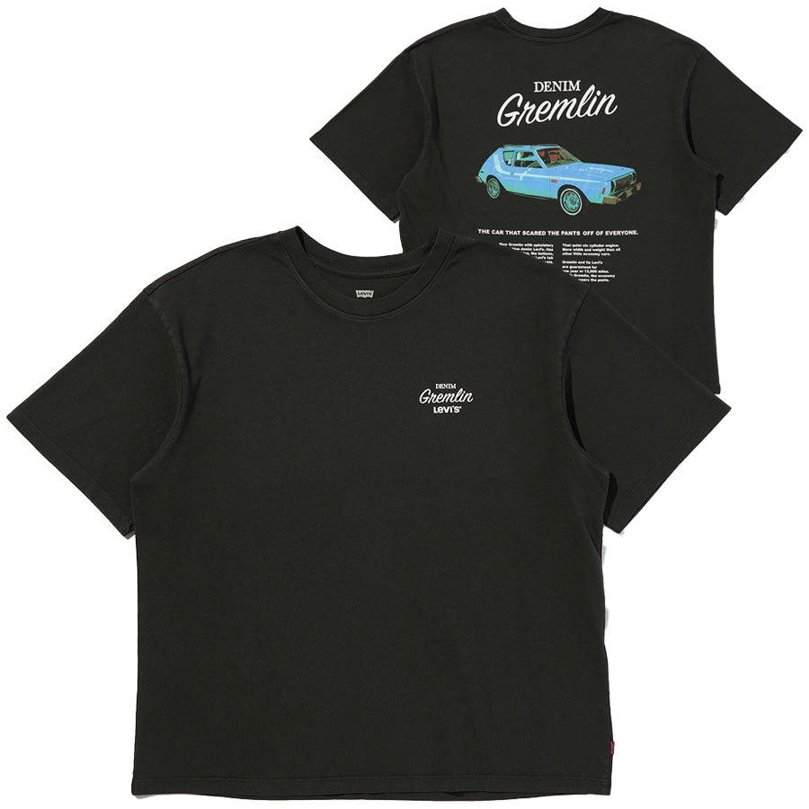 LEVI'S（リーバイス）グラフィックボックスTシャツ ブラック 004h00019