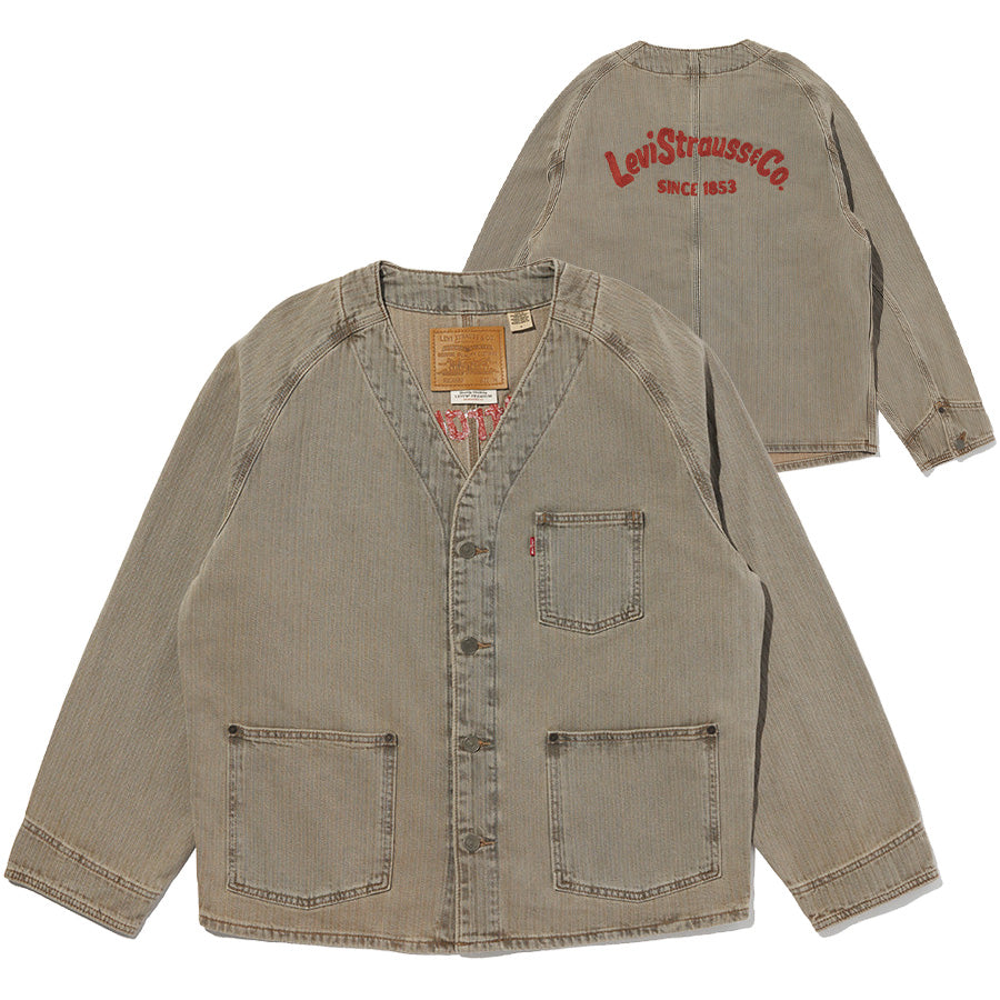 Levi's ユニオン エンジニア カーディガン ベージュ メンズ