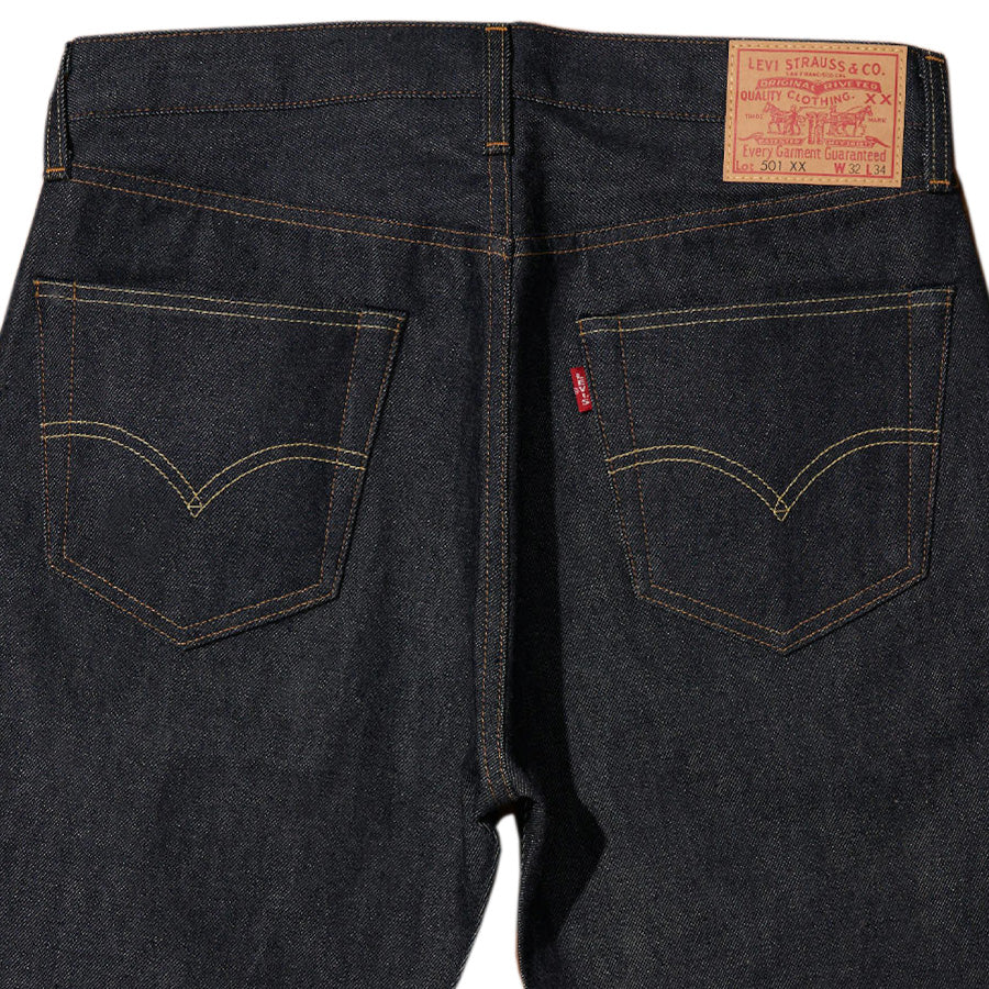 LEVI'S VINTAGE CLOTHING 1955 501® JEANS RIGID リジッド 背面上部詳細 501550079