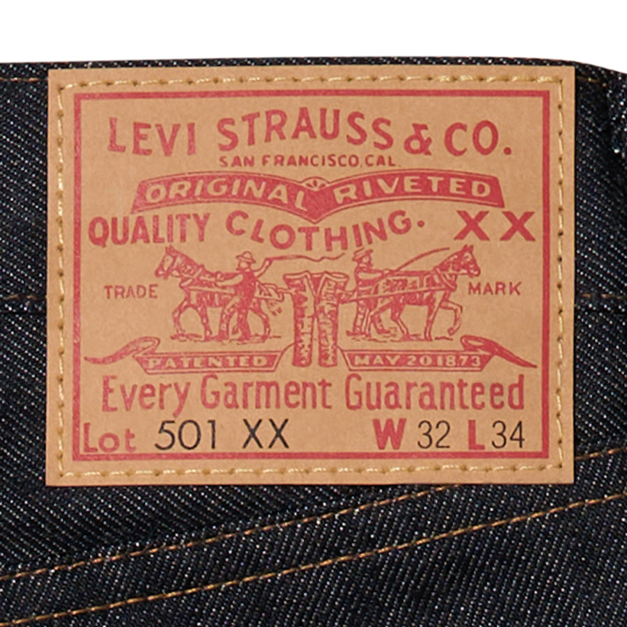 LEVI'S VINTAGE CLOTHING 1955 501® JEANS RIGID リジッド レザーパッチ詳細 501550079
