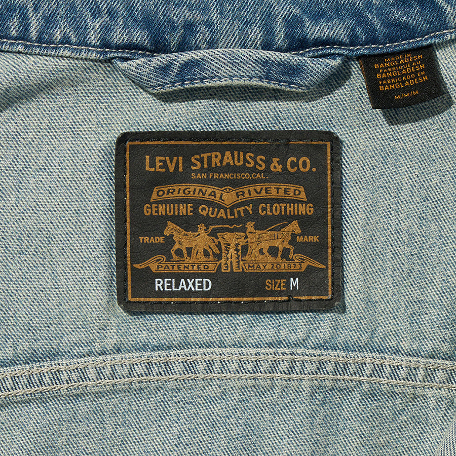 LEVI'S WORKWEAR SUNRISE トラッカージャケット インディゴウォッシュ ブランドパッチ詳細 A48200031