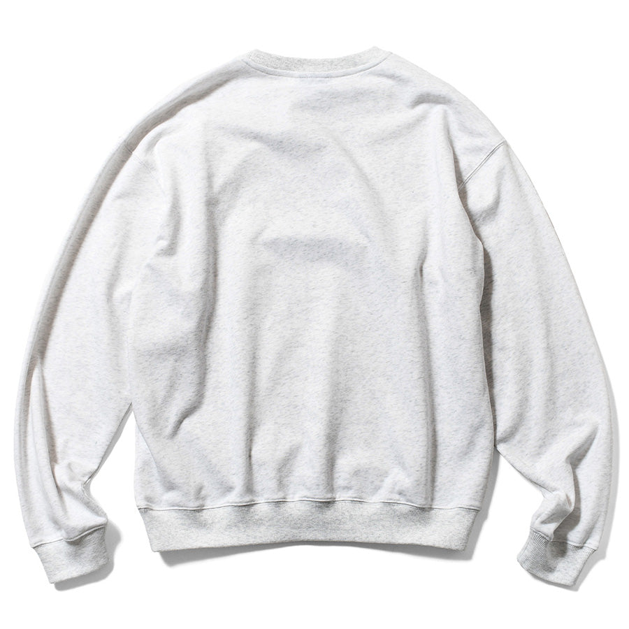 LFYT（エルエフワイティー） ATHLETICS CREW SWEAT ヘザーグレー 背面