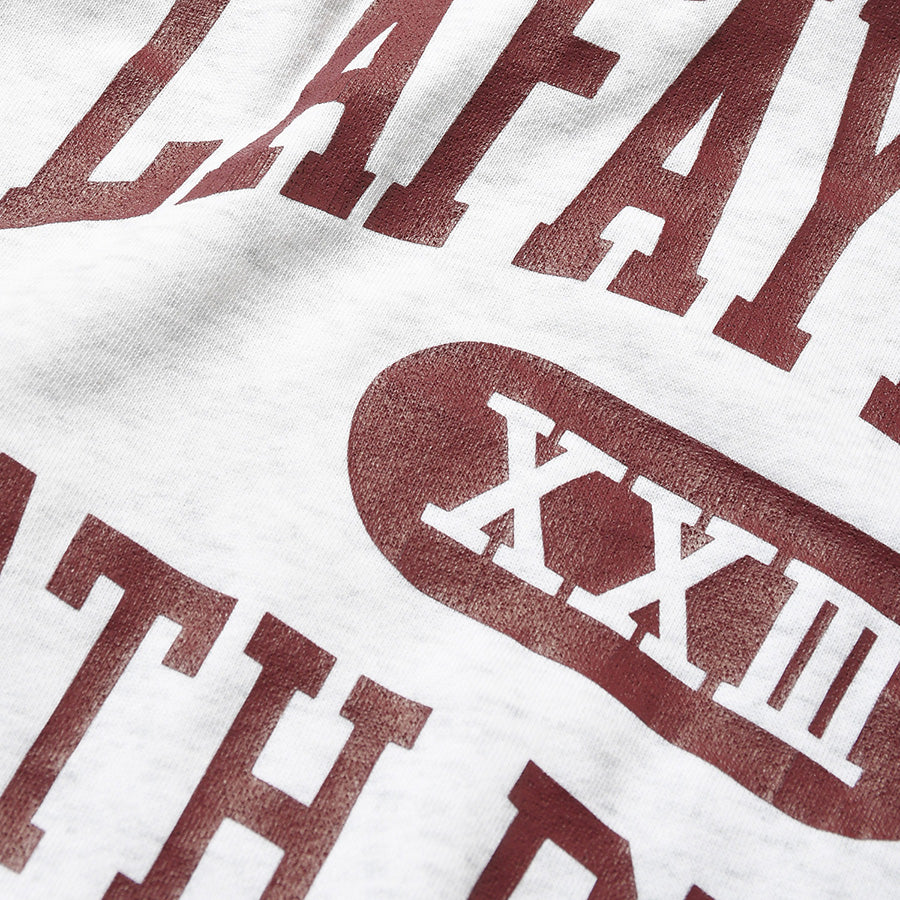 クラックロゴ ヘザーグレー アップディテール