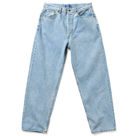 LFYT（エルエフワイティー）BAGGIE FIT ICE WASH デニムパンツ 正面