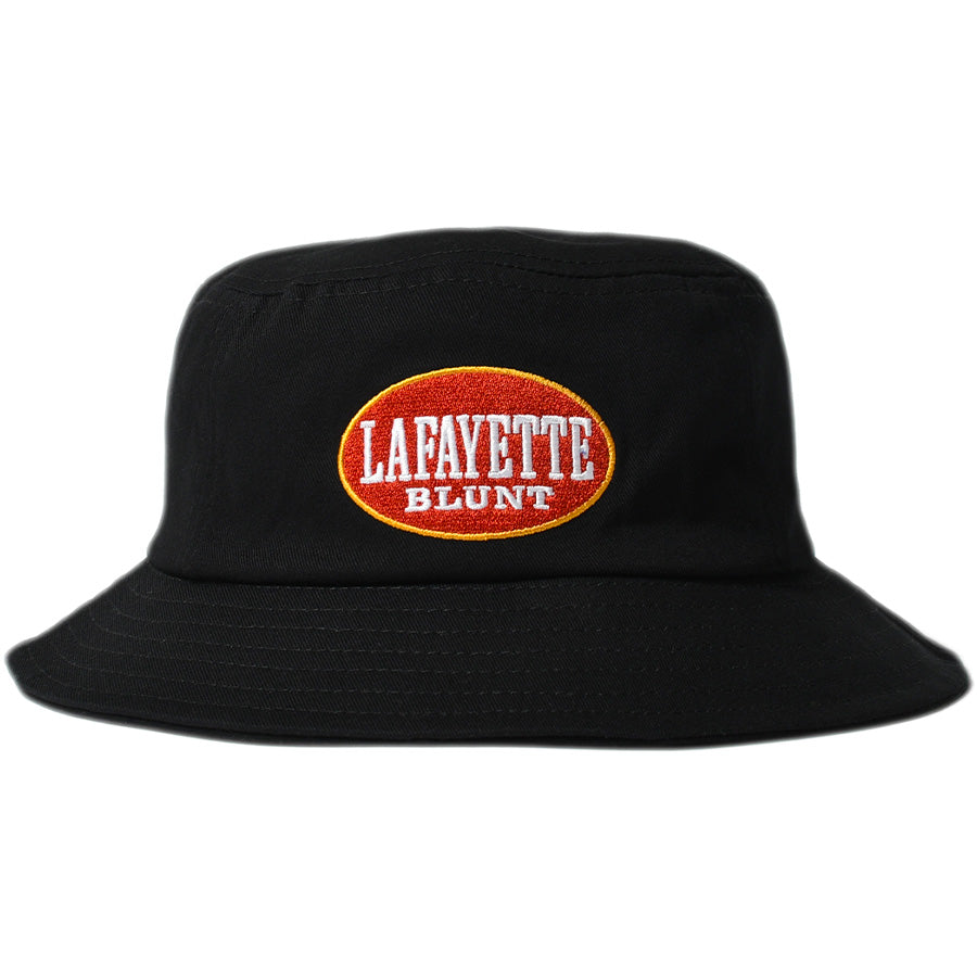 LFYT（エルエフワイティー）BLUNT BUCKET HAT ブラック 正面 平置き LS261407