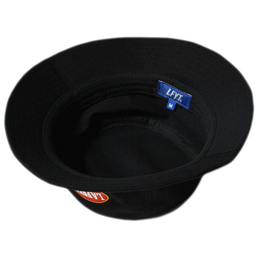 LFYT（エルエフワイティー）BLUNT BUCKET HAT ブラック 裏側 LS261407