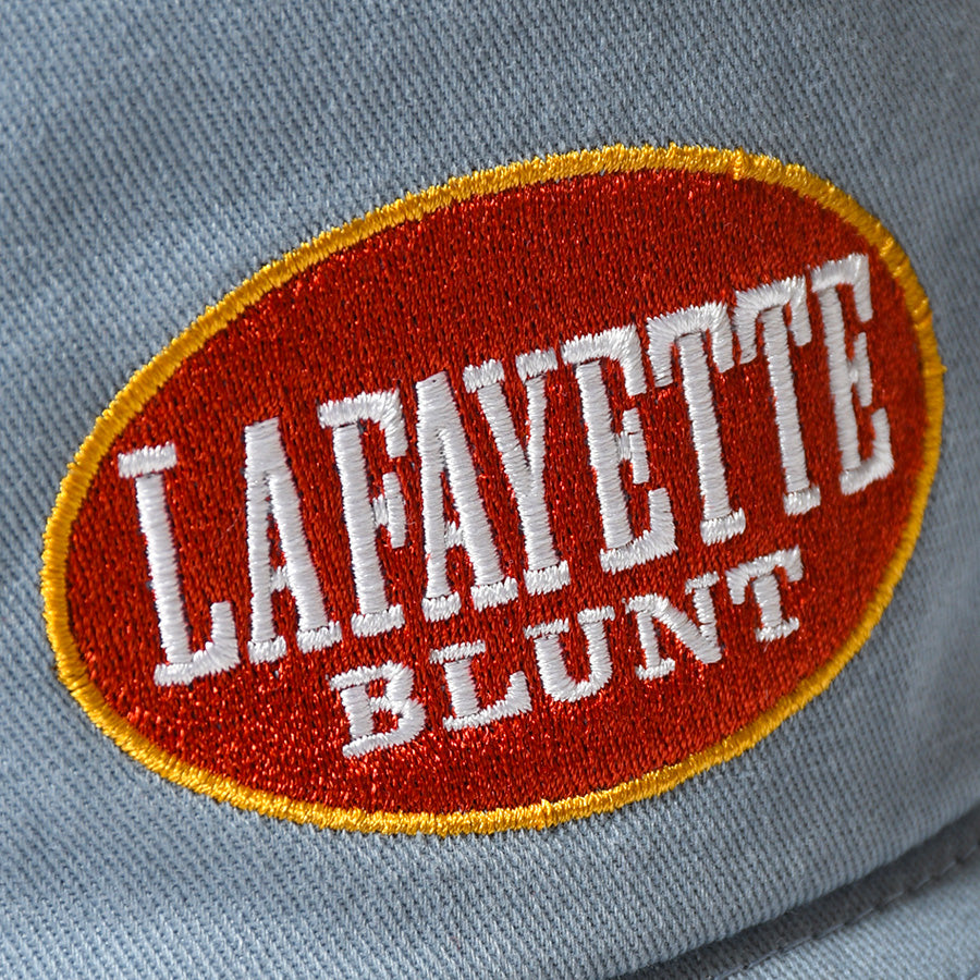 LFYT（エルエフワイティー）BLUNT BUCKET HAT ライトブルー ワッペンロゴ刺繍 LS261407