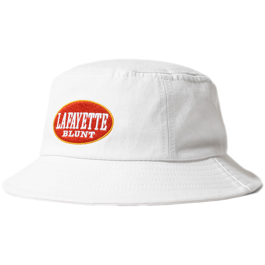 LFYT（エルエフワイティー）BLUNT BUCKET HAT ホワイト 左斜め LS261407