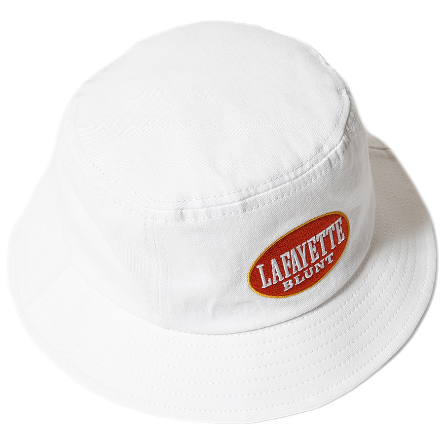 LFYT（エルエフワイティー）BLUNT BUCKET HAT ホワイト 上面 LS261407