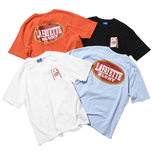 LFYT BLUNT TEE ホワイト ブラック ライトブルー ブリック 4カラー比較画像