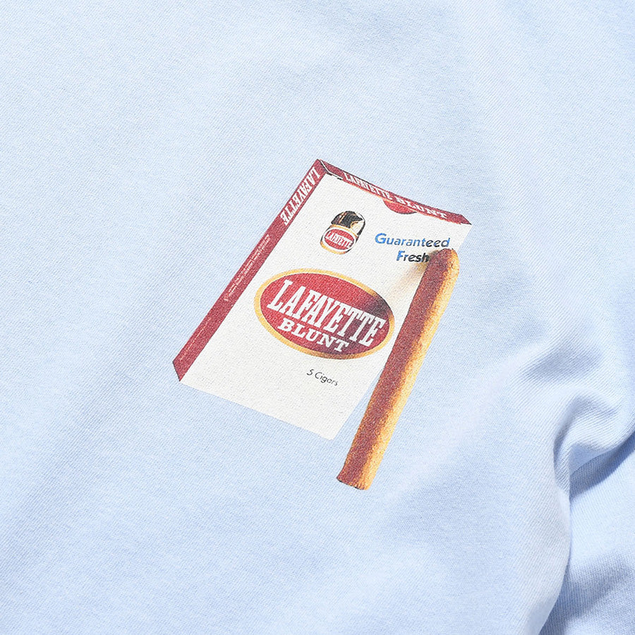 LFYT BLUNT TEE ライトブルー フロントロゴプリント詳細
