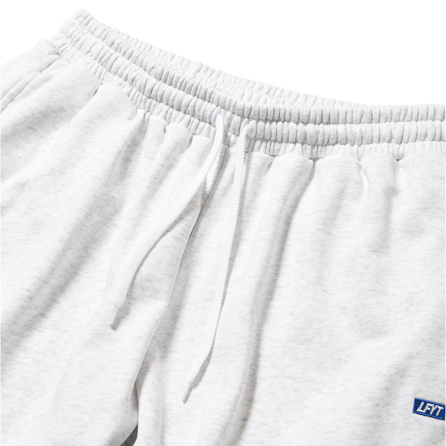 LFYT BOX LOGO SWEAT PANTS スウェットパンツ ヘザーグレー ウエスト サイズ調整用ドローコード詳細 LA261203