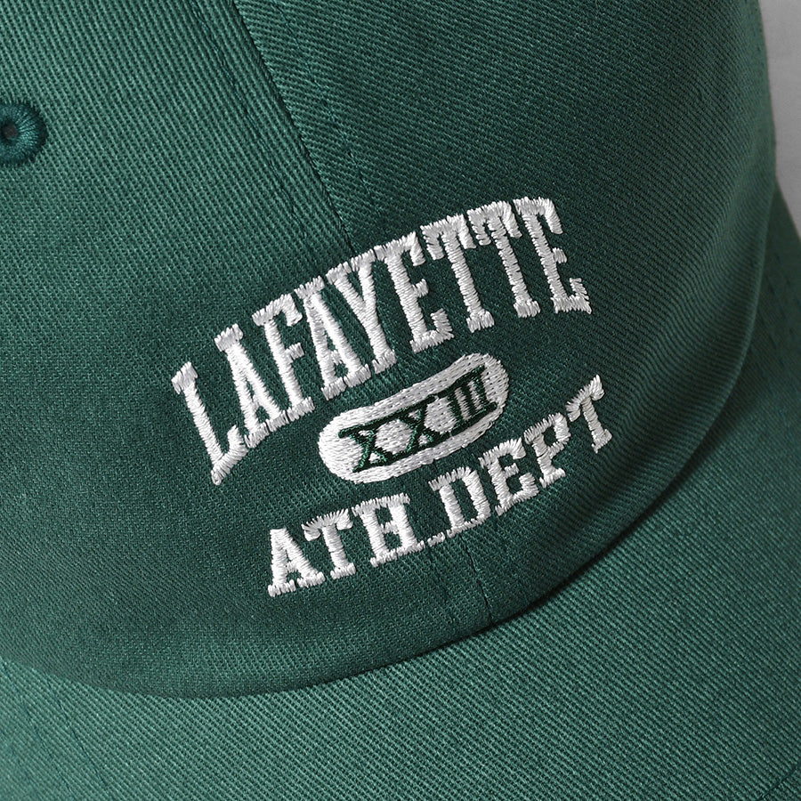 LFYT ATHLETICS DAD HAT グリーン ロゴ刺繍