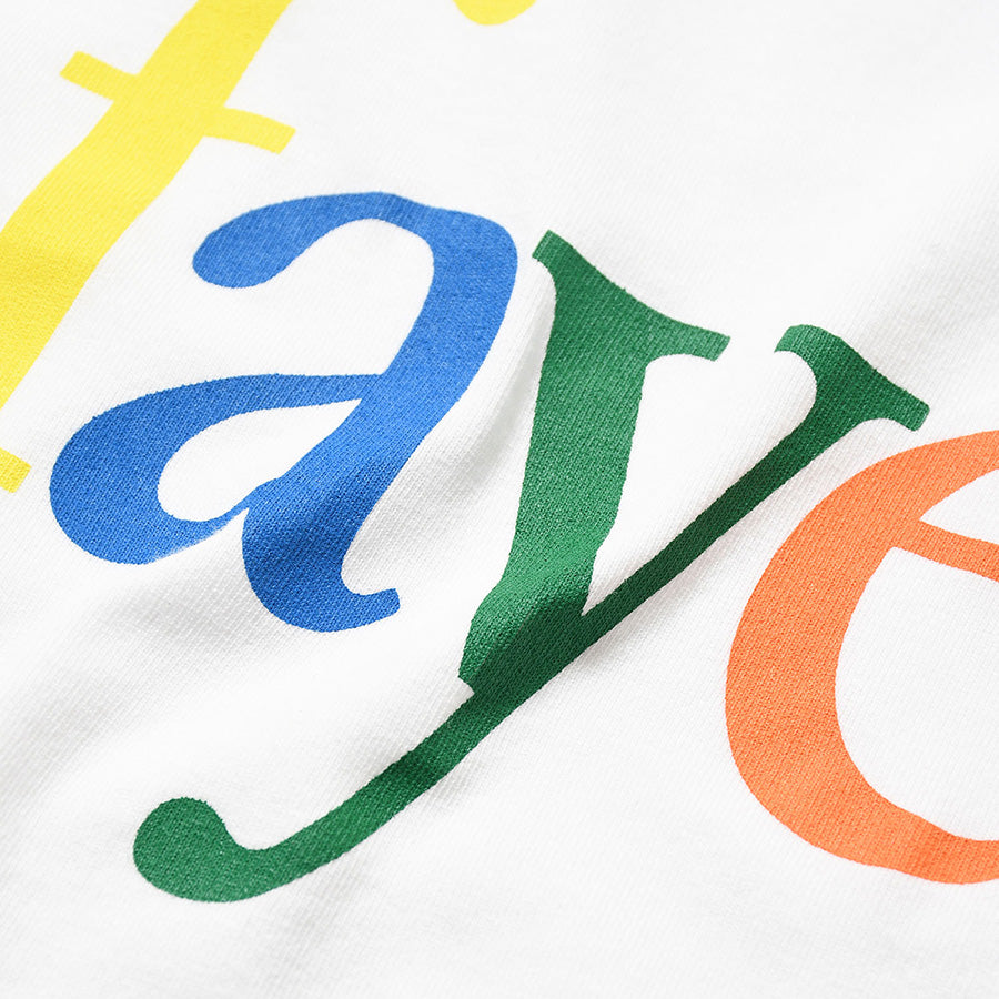 LFYT DIGITAL ICON TEE ホワイト クラックプリント詳細