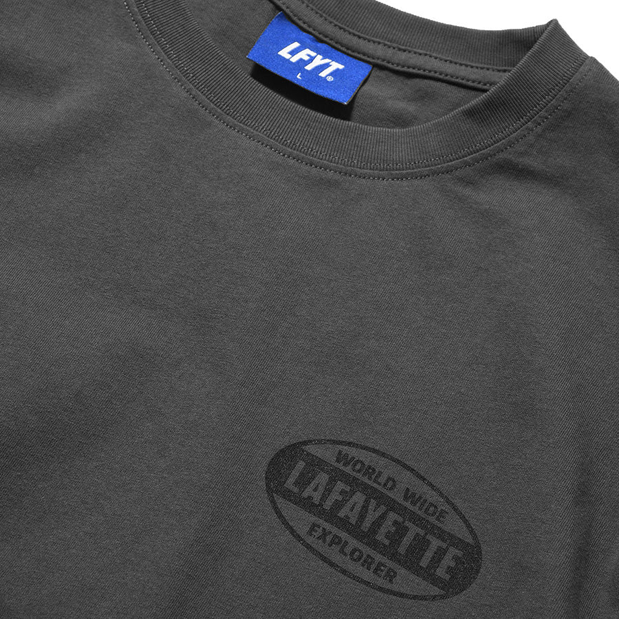 LFYT ブラック 左胸ロゴ 染み込みプリント
