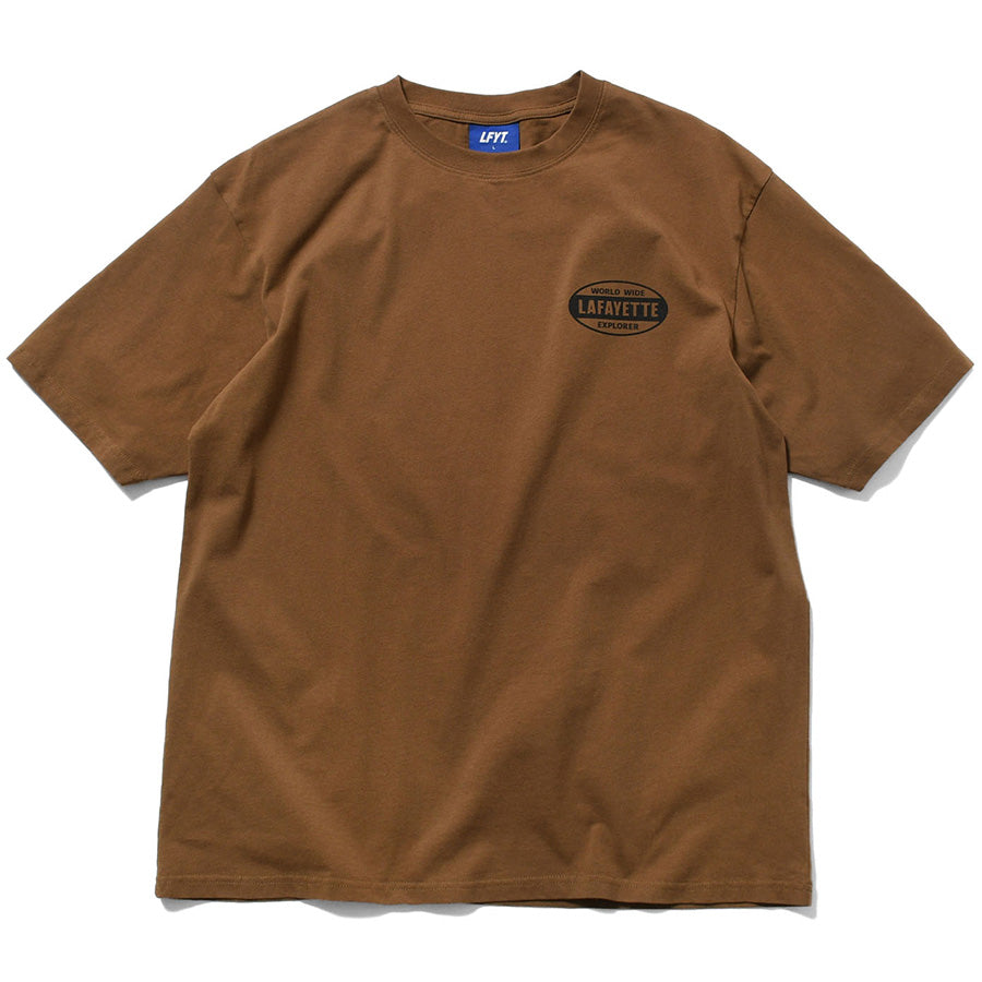 LFYT ロゴTシャツ ブラウン 正面平置き
