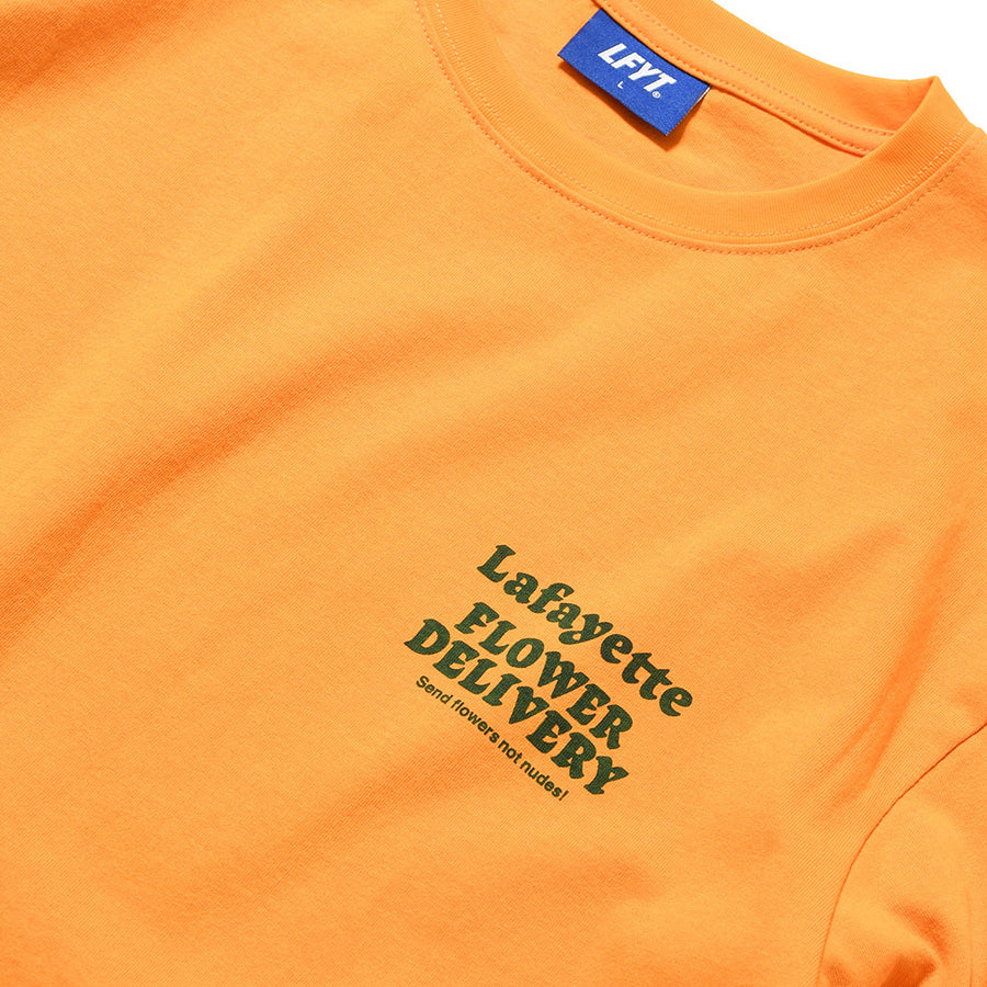 LFYT FLOWER DELIVERY TEE イエロー フロントロゴ詳細