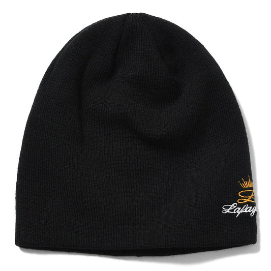 LFYT ビーニー ブラック ロゴ刺繍 正面