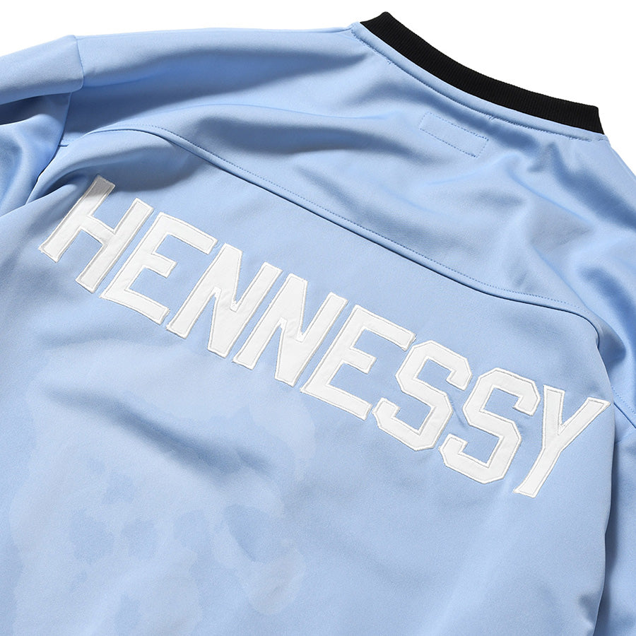 LFYT HENNY FOOTBALL JERSEY フットボールジャージ ブルー 裾タグ 袖リブ LA260202