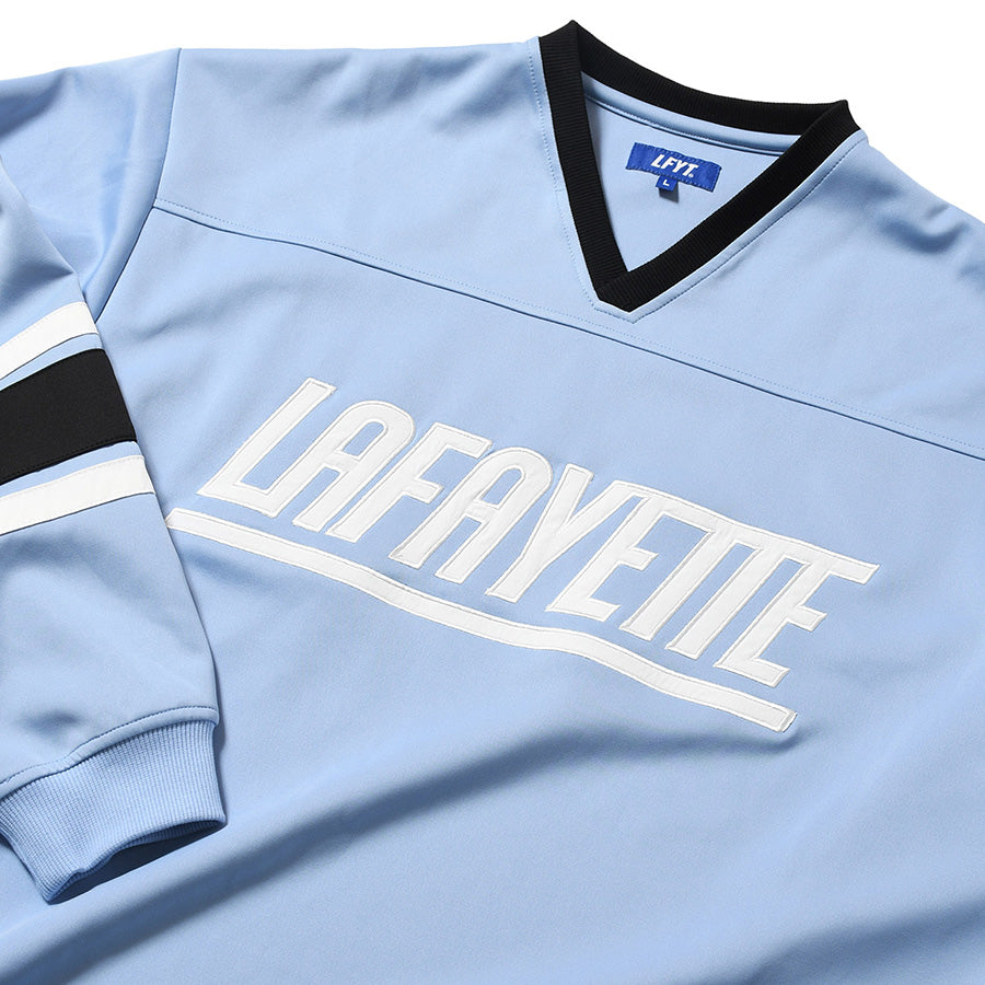 LFYT HENNY FOOTBALL JERSEY フットボールジャージ ブルー フロント LAFAYETTEロゴプリント LA260202