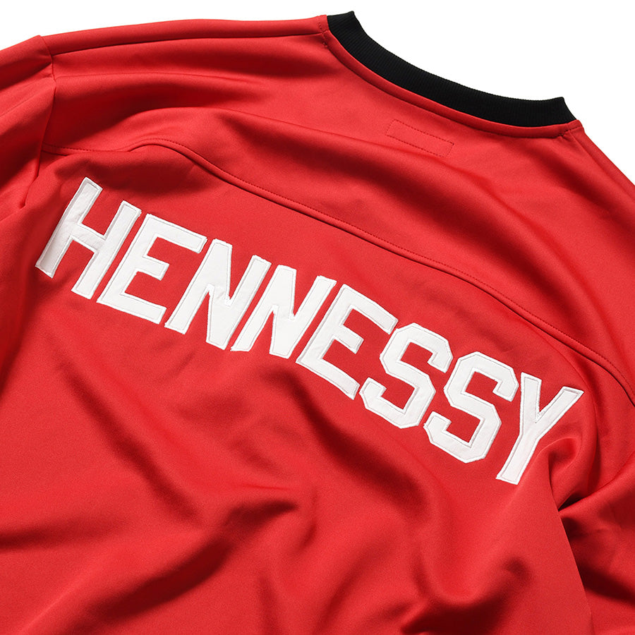 LFYT HENNY FOOTBALL JERSEY フットボールジャージ レッド 裾タグ 袖リブ LA260202