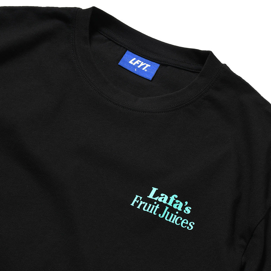 LFYT ブラック ロゴプリントディテール