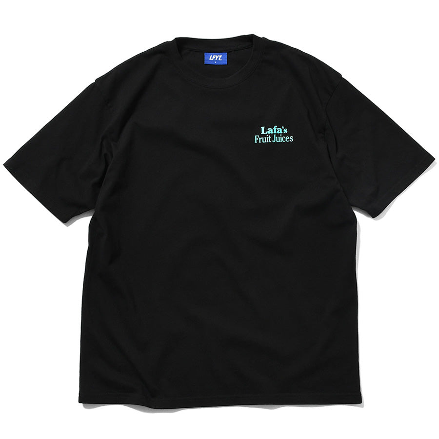 LFYT JUICES TEE ブラック 正面平置き