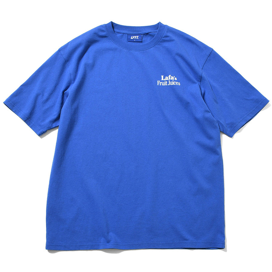 LFYT JUICES TEE ブルー 正面平置き