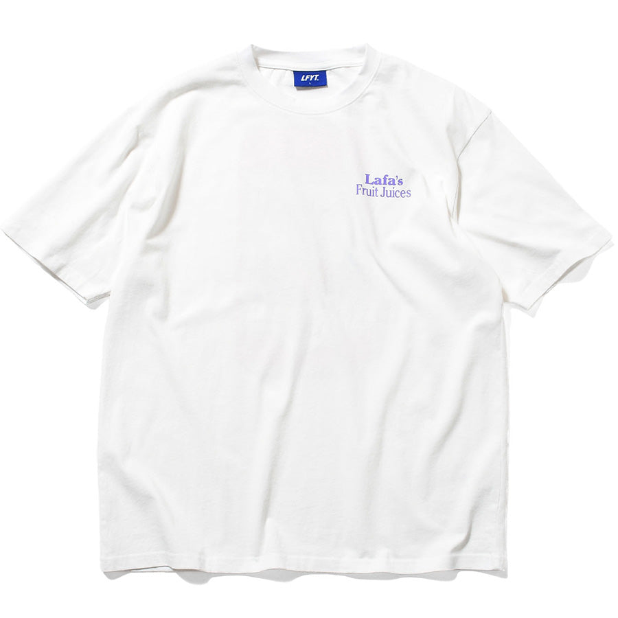 LFYT JUICES TEE ホワイト 正面平置き