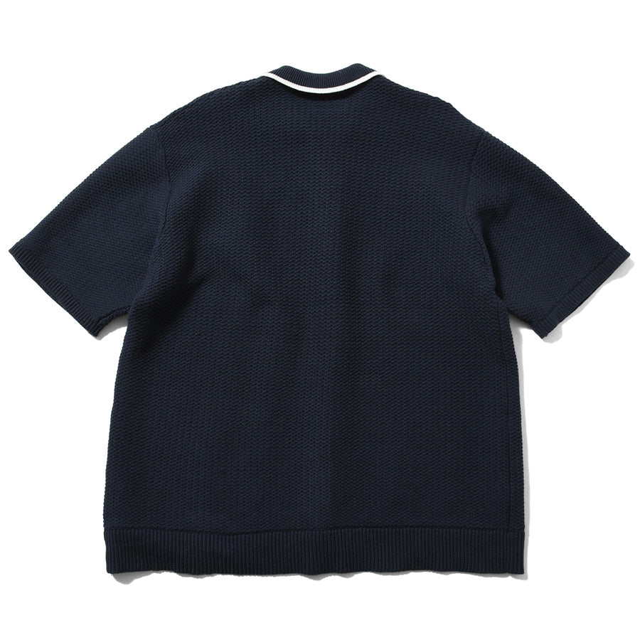 LFYT ニットシャツ ネイビー 背面