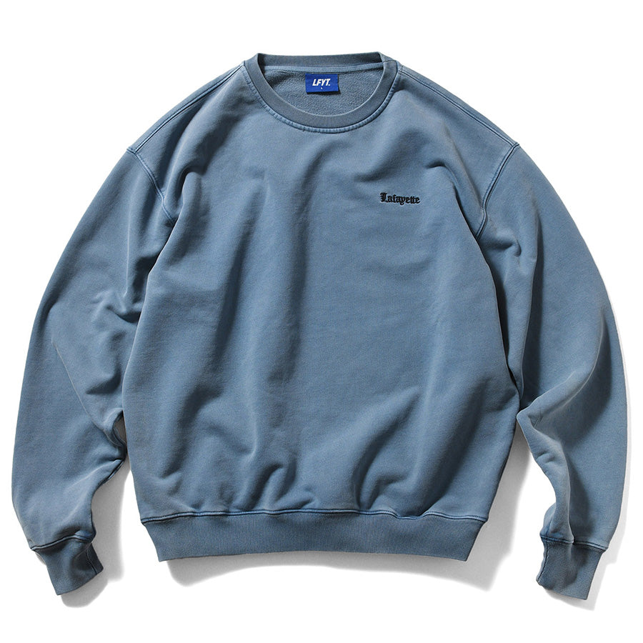LFYT ( エルエフワイティー ) OLD ENGLISH PIGMENT CREWSWEAT 