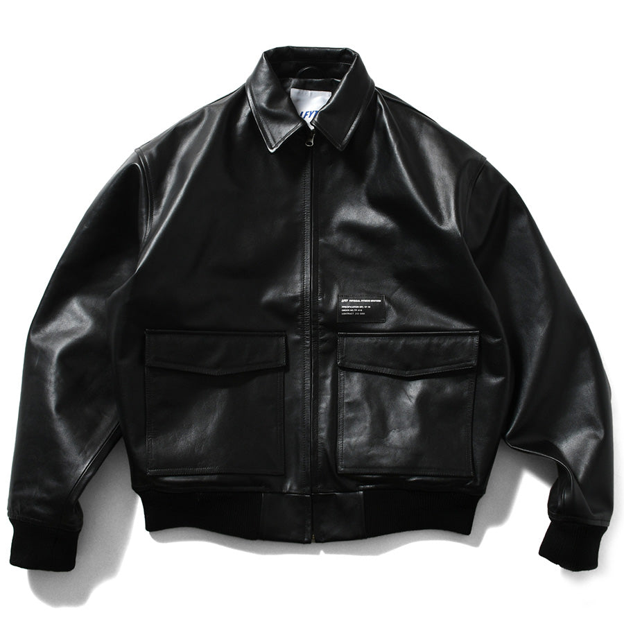 LFYT ( エルエフワイティー ) LEATHER EMBOSS JACKET レザージャケット 革ジャン