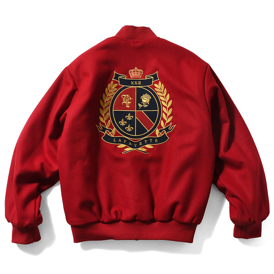 LFYT ( エルエフワイティー ) HERITAGE MELTON EMBLEM JACKET メルトン スタジャン