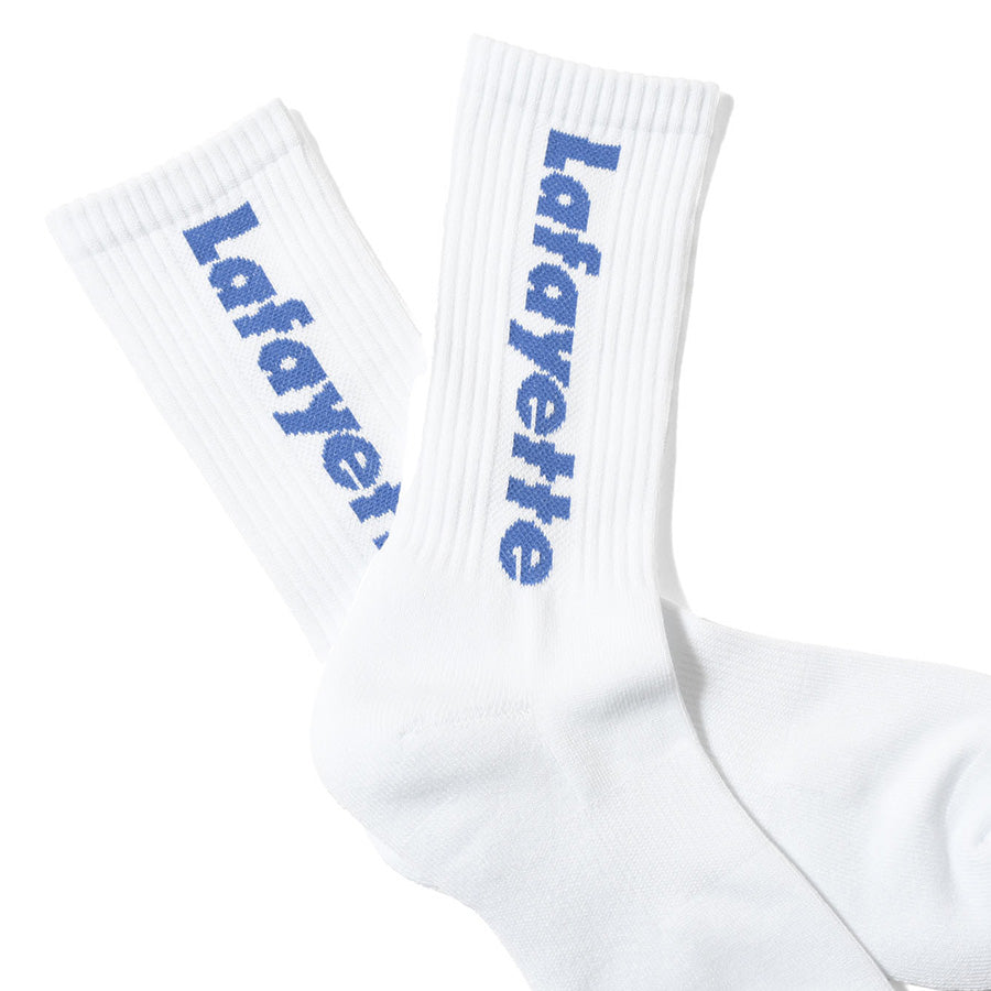 LFYT Lafayette LOGO CREW SOCKS ソックス ホワイト ロゴアップ LA262102