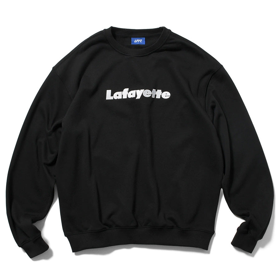 LFYT Lafayette LOGO CREW SWEAT クルースウェット ブラック 正面 平置き LA260701
